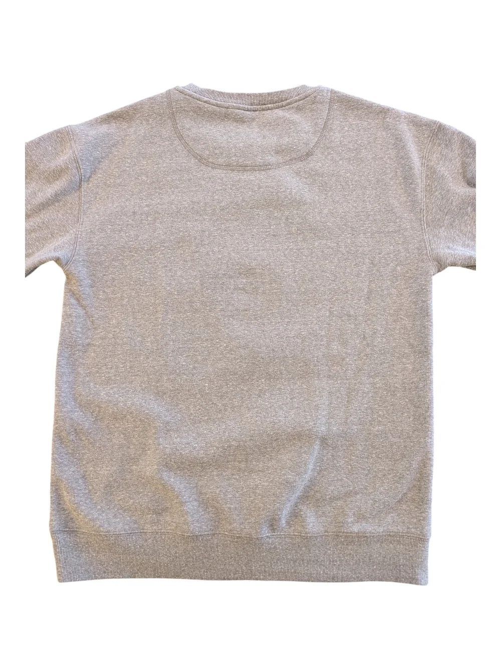 Gray Crewneck Sweatshirt with Red Interlocking 'UofU' Logo